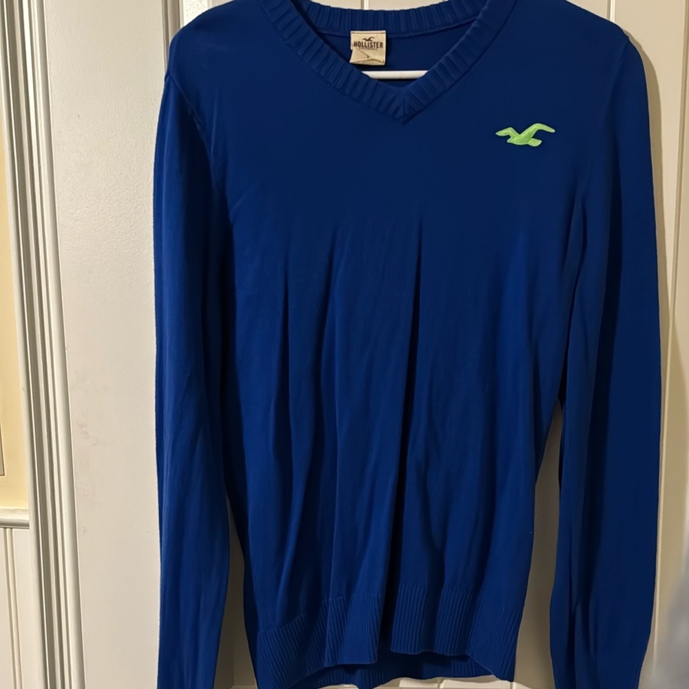 Hollister blue large sweater